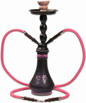 Atomic Shisha schwarz/pink 2 Anschlüsse