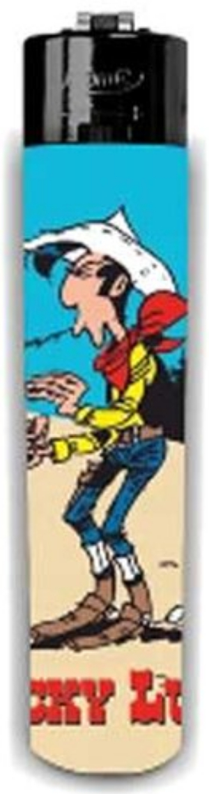 Atomic Stein Feuerzeug Lucky Luke I blau 3v4