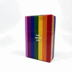 Atomic Zigarettenbox King Size Peace and Love Regenbogen