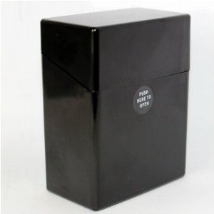Atomic Zigarettenbox Schwarz für 50 Stück Zigaretten