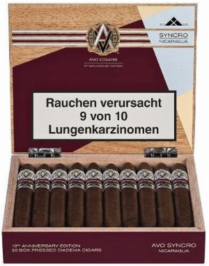 AVO Syncro Nicaragua Zigarren 10th Anniversary Edition