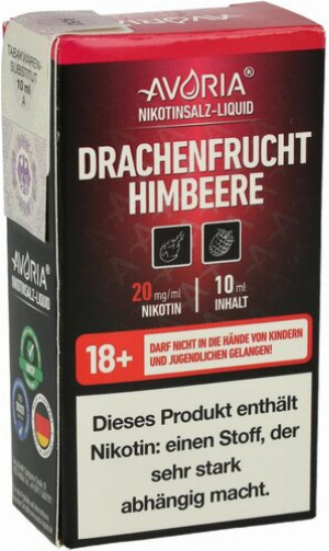 Avoria Nikotinsalz Liquid Drachenfrucht Himbeere 20mg