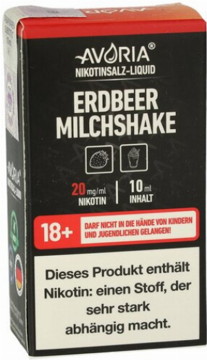 Avoria Nikotinsalz Liquid Erdbeer Milchshake 20mg