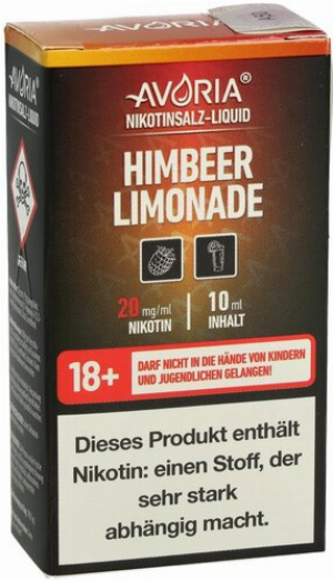 Avoria Nikotinsalz Liquid Himbeer Limonade 20mg
