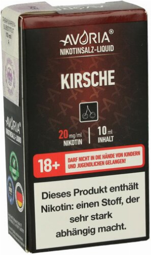 Avoria Nikotinsalz Liquid Kirsche 20mg