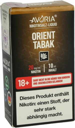 Avoria Nikotinsalz Liquid Orient Tabak 20mg
