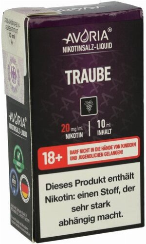 Avoria Nikotinsalz Liquid Traube 20mg
