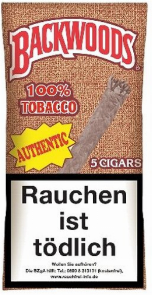 Backwoods Authentic Zigarren (ehem. Aromatic) 100 % Tobacco