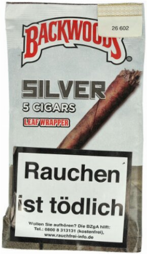 Backwoods Silver 100 % Tobacco 5Stk.