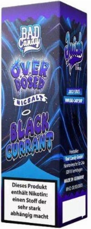 Bad Candy Blackcurrant Nikotinsalzliquid Overdosed 20mg