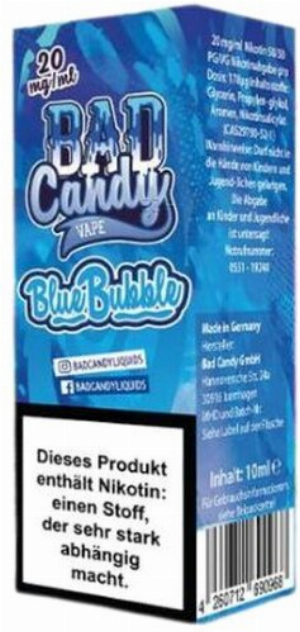 BAD Candy Blue Bubble 10mg Nic Salt Liquid