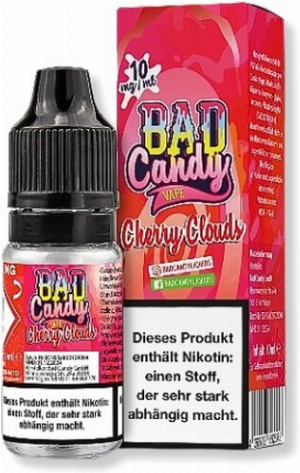 Bad Candy Cherry Clouds 10mg Nic Salt e-Liquid