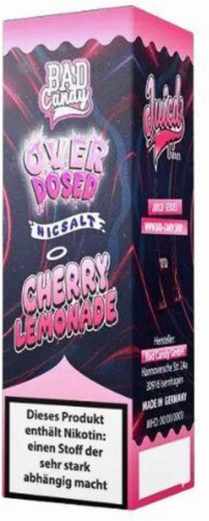 Bad Candy Cherry Lemonade Nikotinsalzliquid Overdosed 20mg