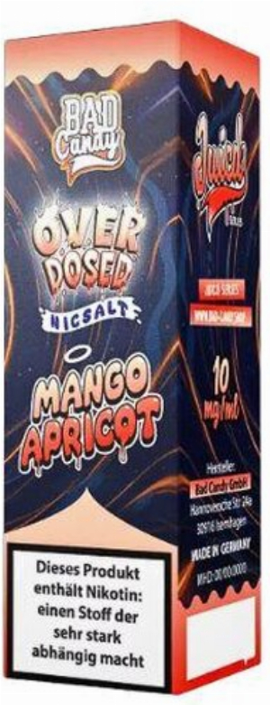 Bad Candy Mango Apricot Nikotinsalzliquid Overdosed 10mg