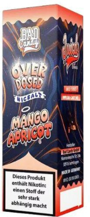 Bad Candy Mango Apricot Nikotinsalzliquid Overdosed 20mg