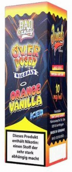Bad Candy Orange Vanilla Iced Nikotinsalzliquid Overdosed 10mg
