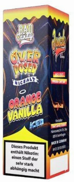 Bad Candy Orange Vanilla Iced Nikotinsalzliquid Overdosed 20mg