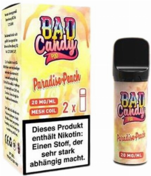 Bad Candy Pod2Go Paradise Peach 2x2ml   20mg