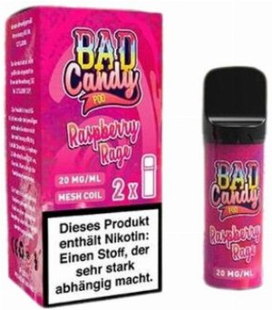 Bad Candy Pod2Go Raspberry Rage 2x2ml 20mg