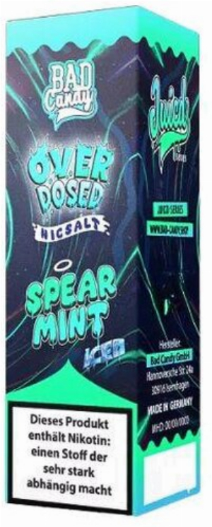 Bad Candy Spermint Iced Nikotinsalzliquid Overdosed 20mg