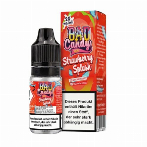 Bad Candy Strawberry Splash 20mg Nic Salte-Liquid