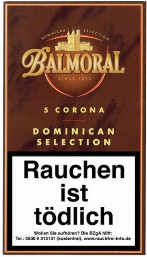 Balmoral Dominican Selection Corona Zigarren 5er