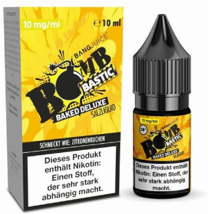 Bang Juice BOMB BASTIC BAKED DELUXE 10mg Nikotin Salz Liquid