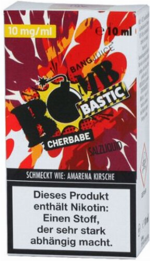 Bang Juice BOMB BASTIC CHERBABE 10mg Nikotin Salz Liquid