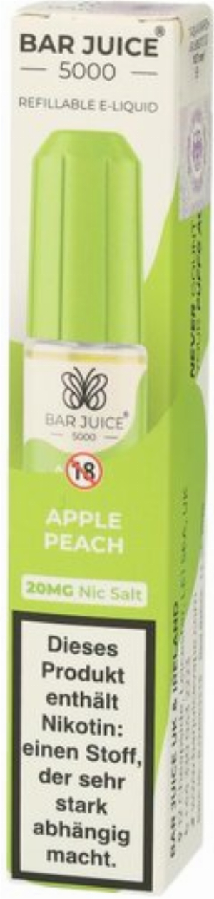 Bar Juice 5000 Nic Salt Liquid Apple Peach 20mg