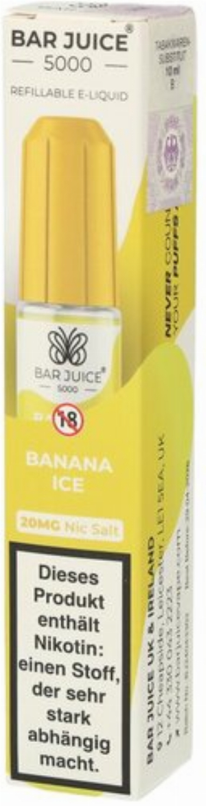 Bar Juice 5000 Nic Salt Liquid Banana Ice 20mg
