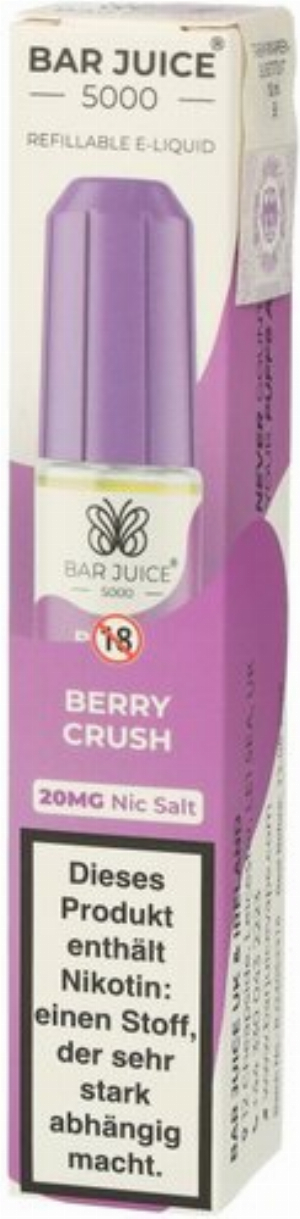 Bar Juice 5000 Nic Salt Liquid Berry Crush 20mg