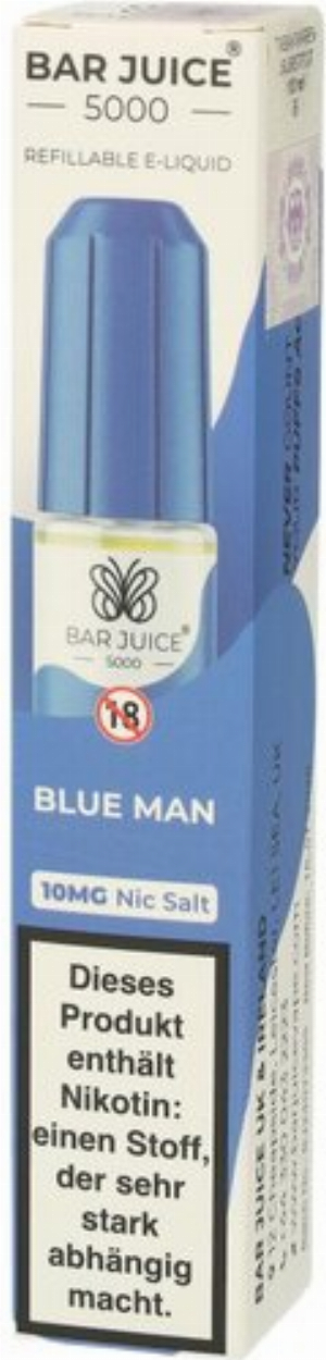 Bar Juice 5000 Nic Salt Liquid Blue Man 10mg