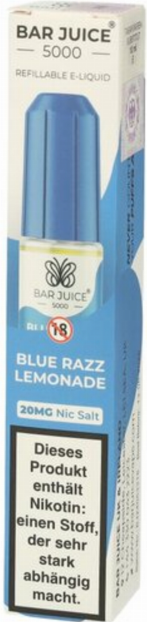 Bar Juice 5000 Nic Salt Liquid Blue Razz Lemonade 20mg