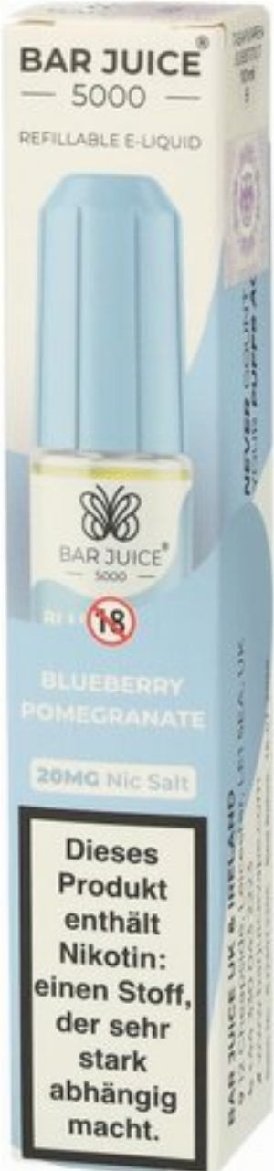 Bar Juice 5000 Nic Salt Liquid Blueberry Pomegranate 20mg