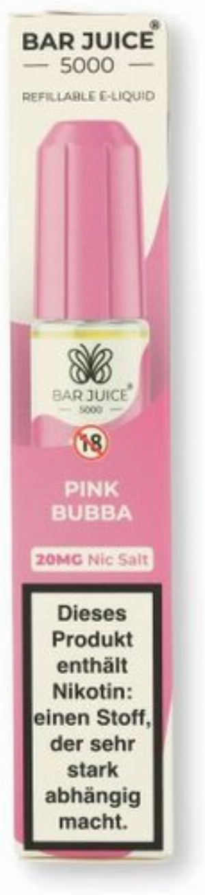 Bar Juice 5000 Nic Salt Liquid Pink Bubba 20mg