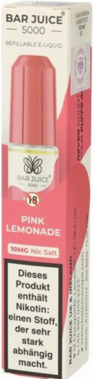 Bar Juice 5000 Nic Salt Liquid Pink Lemonade 10mg