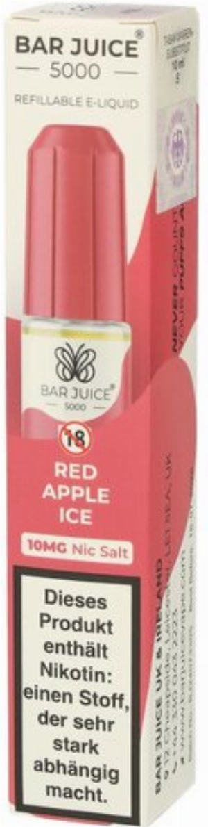 Bar Juice 5000 Nic Salt Liquid Red Apple Ice 10mg