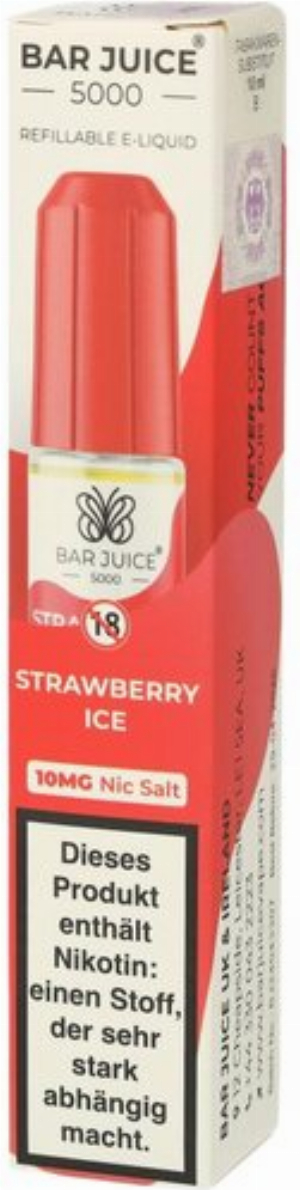 Bar Juice 5000 Nic Salt Liquid Strawberry Ice 10mg