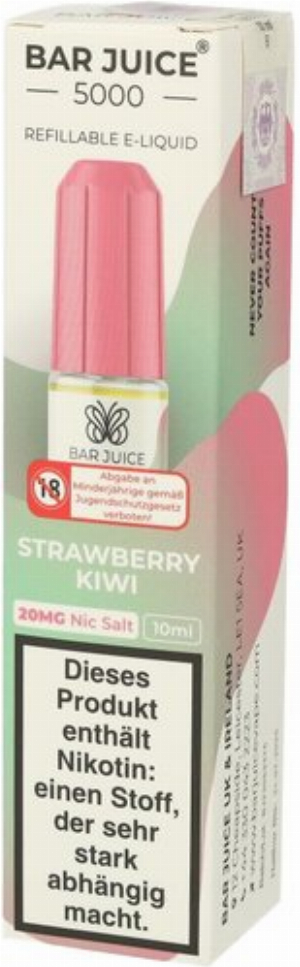 Bar Juice 5000 Nic Salt Liquid Strawberry Kiwi 20mg