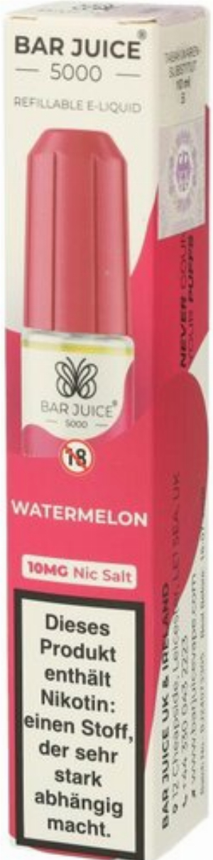 Bar Juice 5000 Nic Salt Liquid Watermelon 10mg