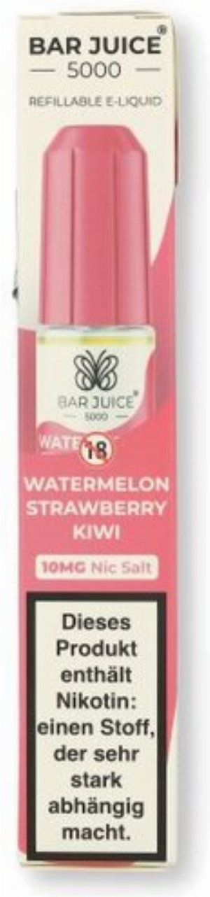 Bar Juice 5000 Nic Salt Liquid Watermelon Strawberry Kiwi 10mg