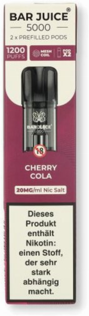 Bar Juice 5000 Prefilled Pods Cherry Cola 2x2ml 20mg/ml