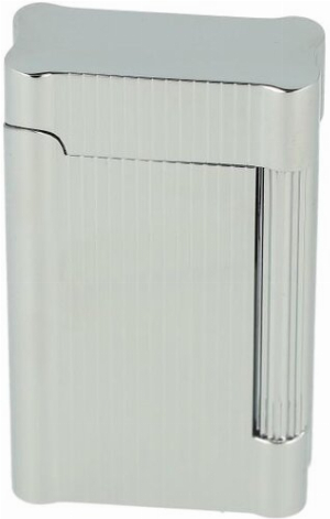 Barling Pfeifenfeuerzeug Baron Chrom Stripes