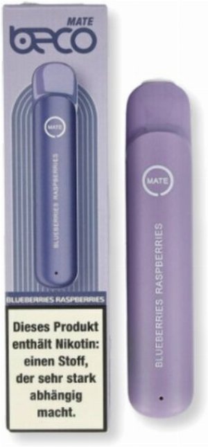 Beco Mate Einweg E-Zigarette Blueberry Raspberry 20mg