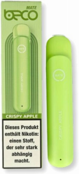 Beco Mate Einweg E-Zigarette Crispy Apple 20mg
