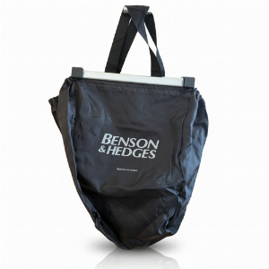 Benson & Hedges Einkaufstasche mit Aluminiumschienen Schwarz