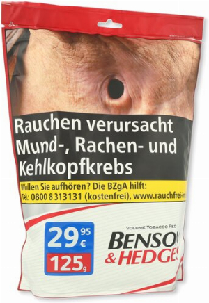 Benson & Hedges Rot Volumentabak 125g Beutel
