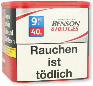 Benson & Hedges Rot Volumentabak 38g Dose