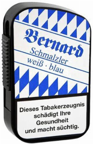 Bernard Schnupftabak Schmalzler Weiß-Blau 10g Dose