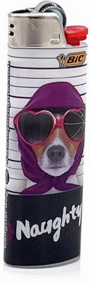 BIC Feuerzeug Gangster Dog NAUGHTY